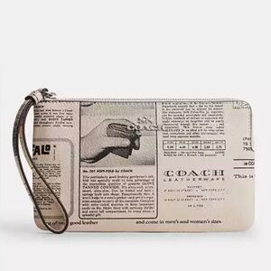 Coach Large Corner Zip Wristlet